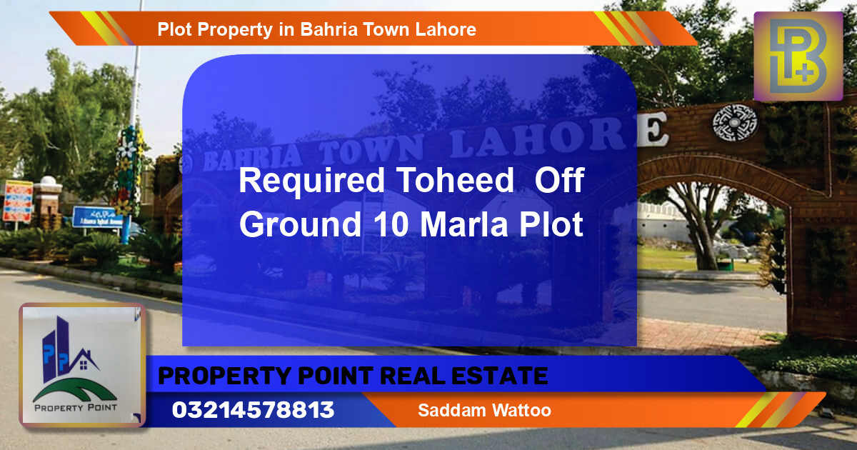 Residential Plot for Sale in Bahria Town, Lahore - (BP-70735)