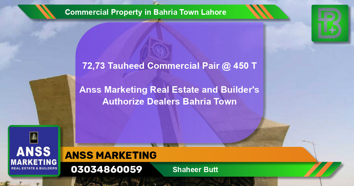 Commercial Property for Sale in Bahria Town, Lahore - (BP-70791)