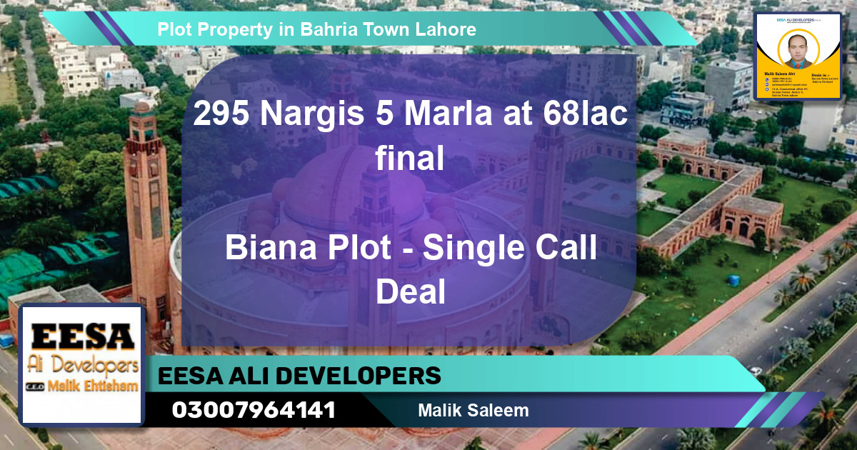 Residential Plot for Sale in Bahria Town, Lahore - (BP-70801)