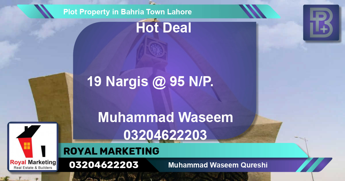 Residential Plot for Sale in Bahria Town, Lahore - (BP-70862)