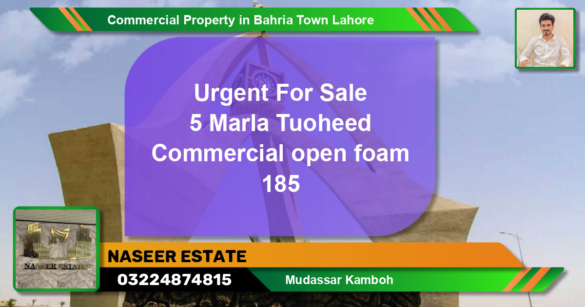 Commercial Property for Sale in Bahria Town, Lahore - (BP-70910)