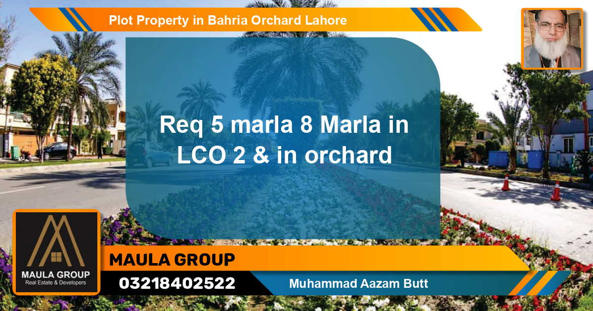 Residential Plot for Sale in Bahria Orchard, Lahore - (BP-70947)