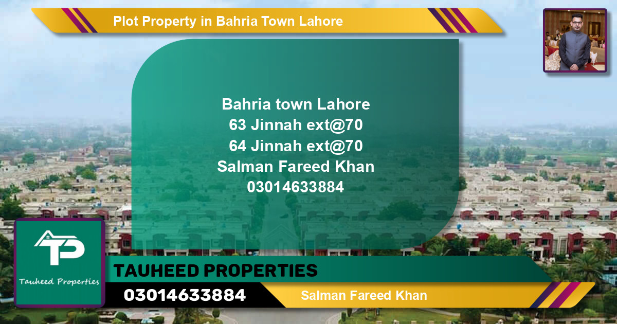 Residential Plot for Sale in Bahria Town, Lahore - (BP-71034)
