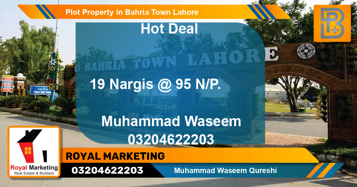 Residential Plot for Sale in Bahria Town, Lahore - (BP-71117)