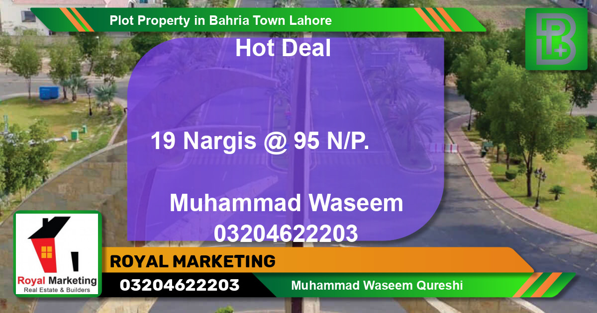 Residential Plot for Sale in Bahria Town, Lahore - (BP-71142)