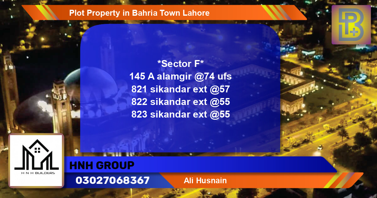 Residential Plot for Sale in Bahria Town, Lahore - (BP-71174)