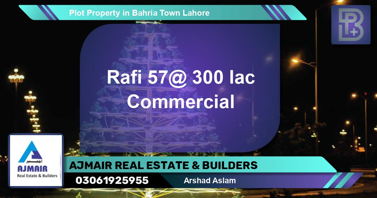 Commercial Plot for Sale in Bahria Town, Lahore - (BP-71183)