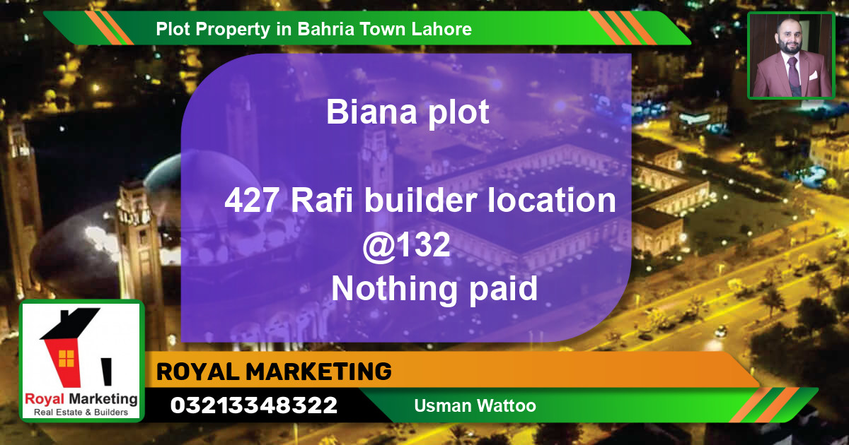 Residential Plot for Sale in Bahria Town, Lahore - (BP-71188)