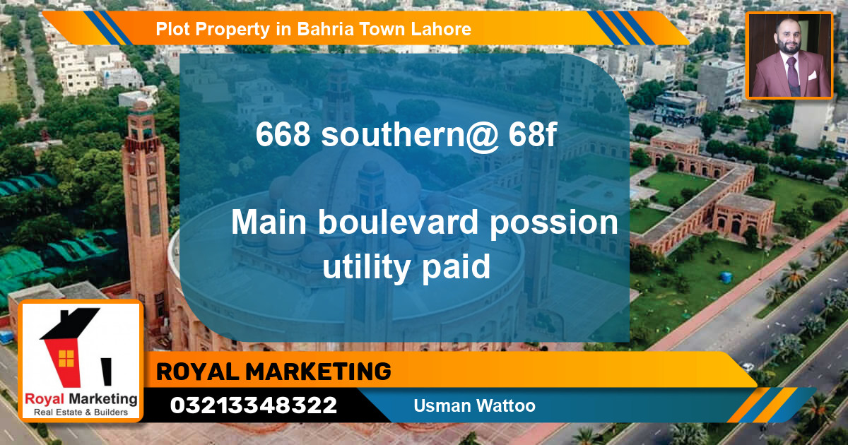 Residential Plot for Sale in Bahria Town, Lahore - (BP-71189)