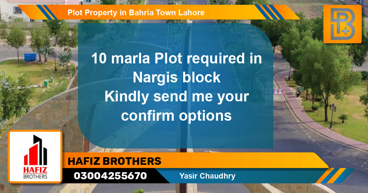 Residential Plot for Sale in Bahria Town, Lahore - (BP-71191)