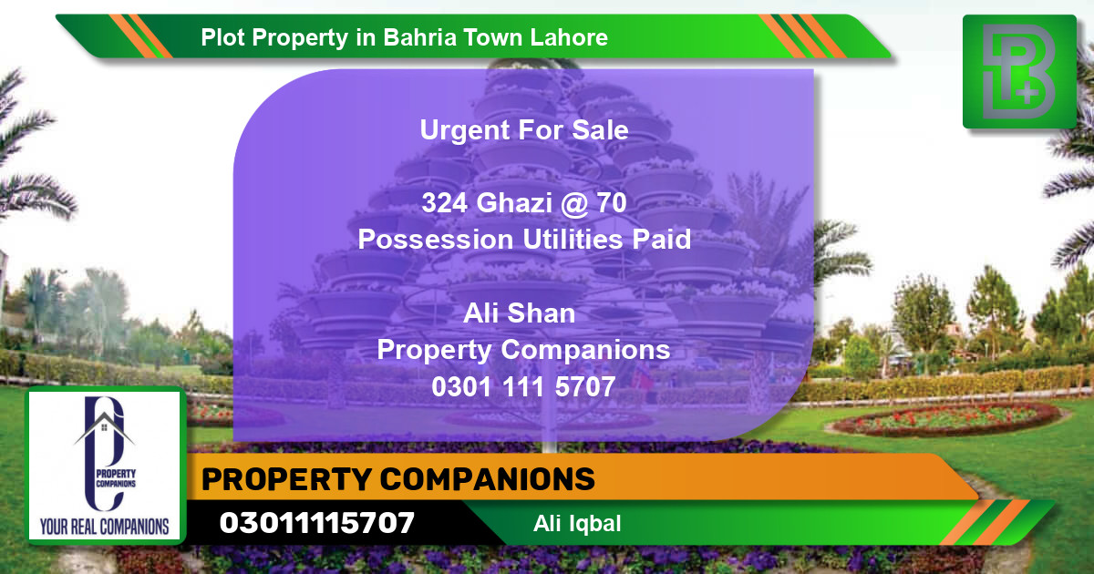 Residential Plot for Sale in Bahria Town, Lahore - (BP-71298)
