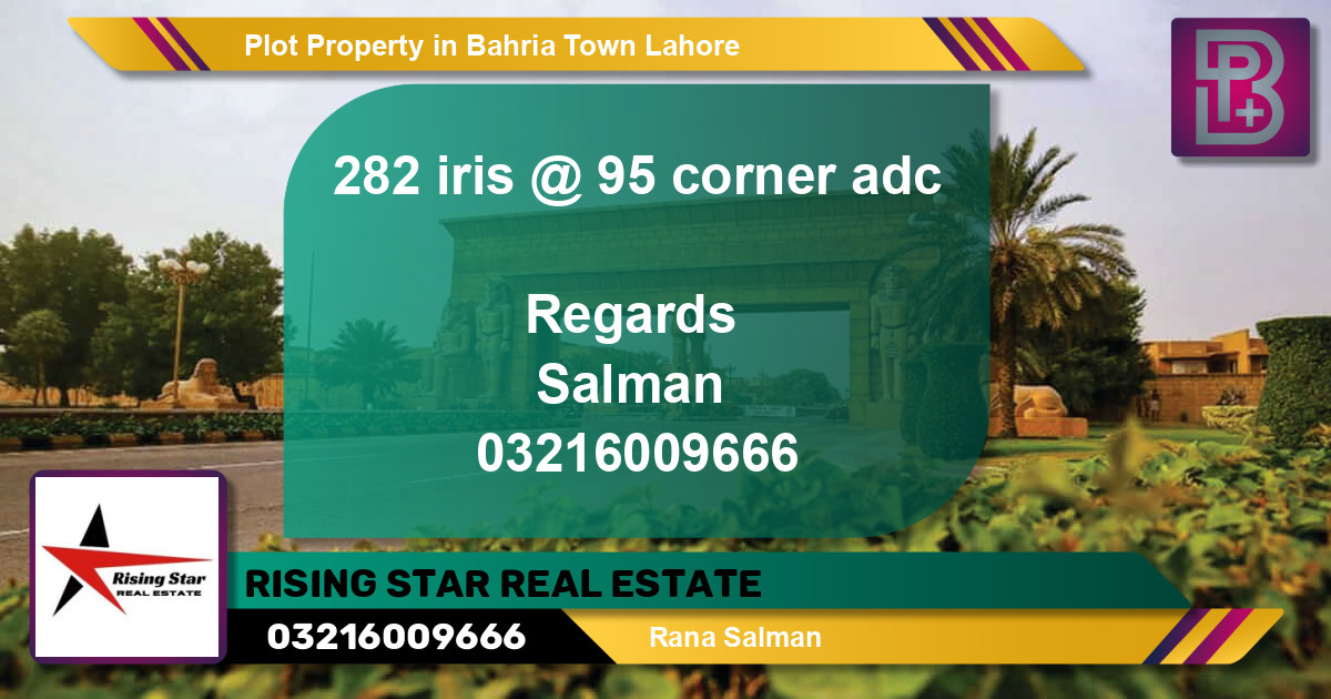 Residential Plot for Sale in Bahria Town, Lahore - (BP-71300)