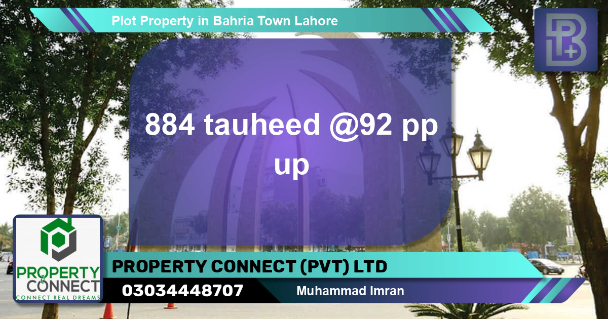 Residential Plot for Sale in Bahria Town, Lahore - (BP-71306)