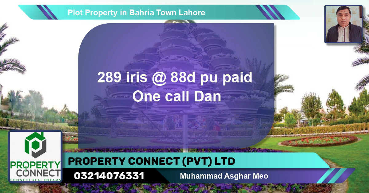 Residential Plot for Sale in Bahria Town, Lahore - (BP-71307)