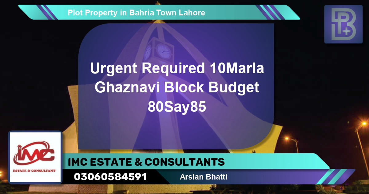 Residential Plot for Sale in Bahria Town, Lahore - (BP-71315)