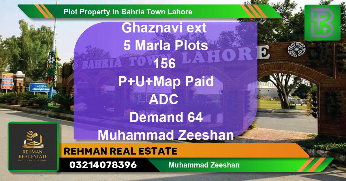 Residential Plot for Sale in Bahria Town, Lahore - (BP-71336)