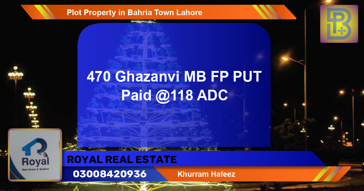 Residential Plot for Sale in Bahria Town, Lahore - (BP-71429)