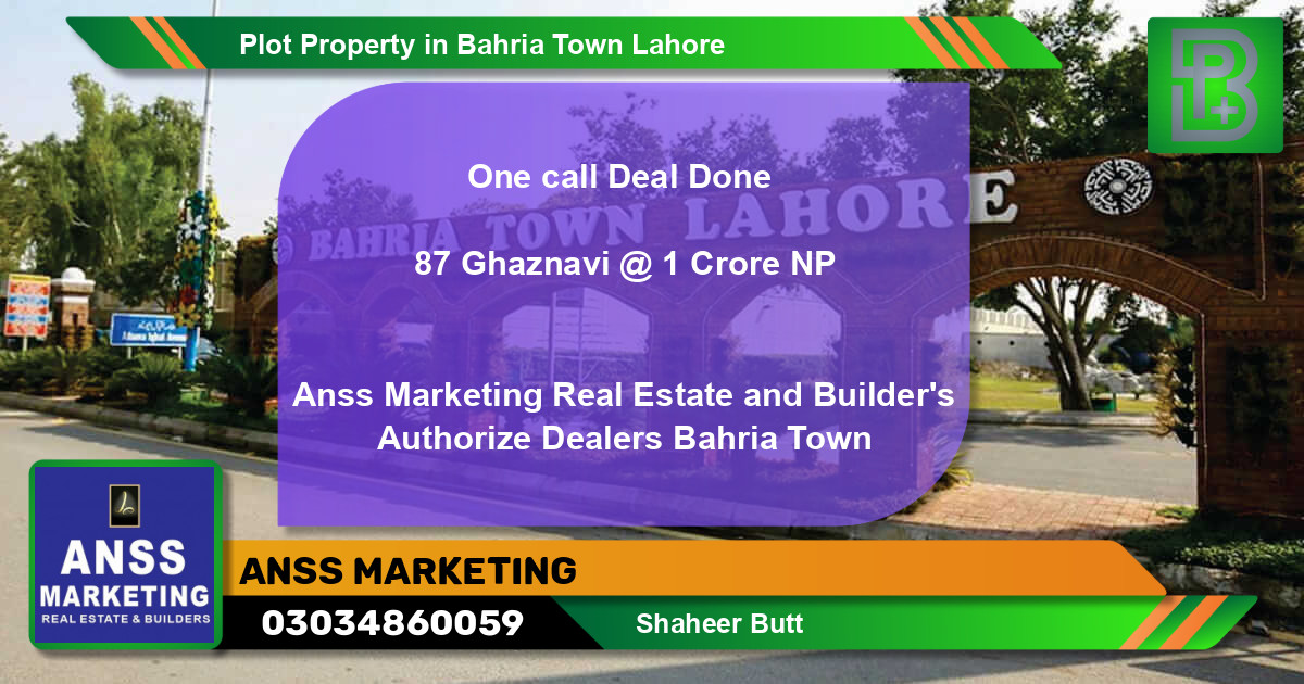 Residential Plot for Sale in Bahria Town, Lahore - (BP-71451)
