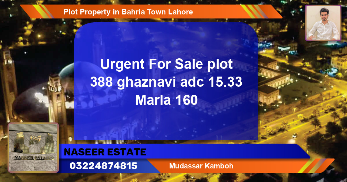 Residential Plot for Sale in Bahria Town, Lahore - (BP-71472)