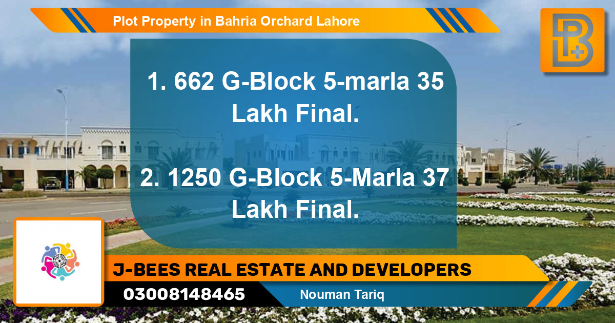 Residential Plot for Sale in Bahria Orchard, Lahore - (BP-71480)