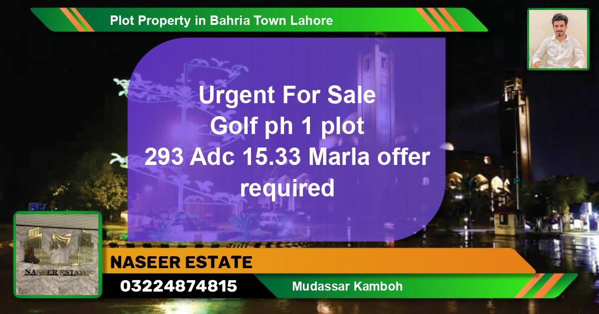 Residential Plot for Sale in Bahria Town, Lahore - (BP-71481)