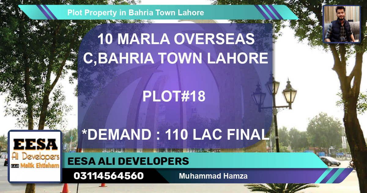 Residential Plot for Sale in Bahria Town, Lahore - (BP-71488)