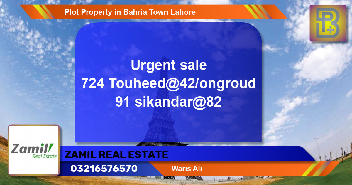 Residential Plot for Sale in Bahria Town, Lahore - (BP-71489)