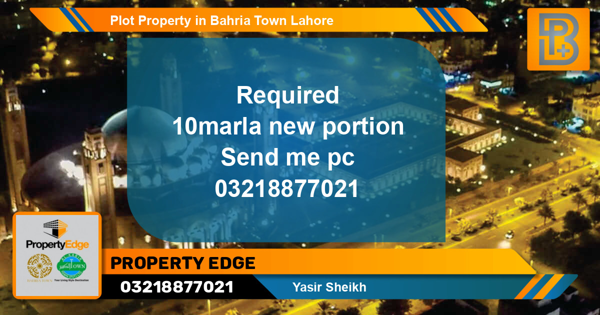 Residential Plot for Sale in Bahria Town, Lahore - (BP-71520)