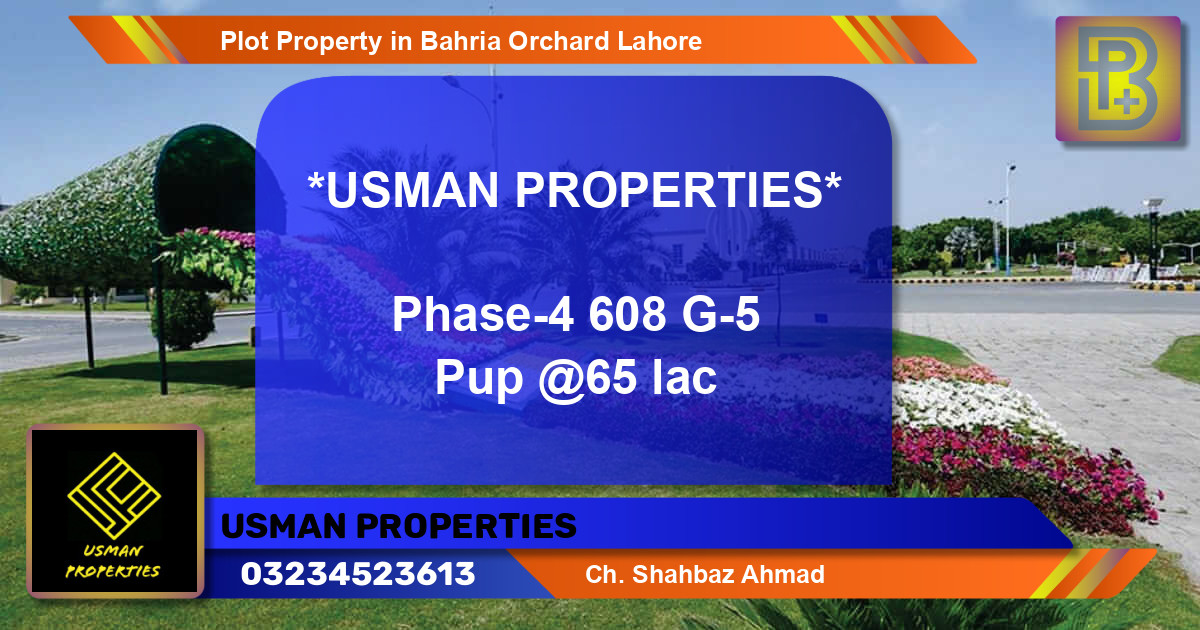 Residential Plot for Sale in Bahria Orchard, Lahore - (BP-71521)