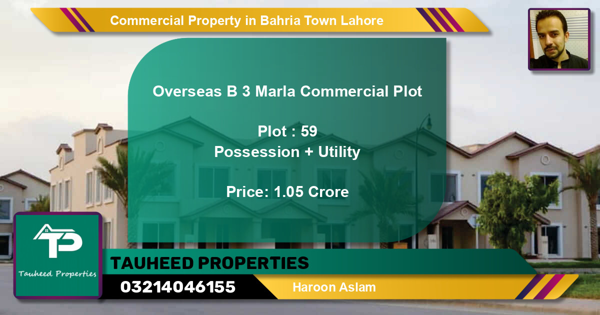 Commercial Property for Sale in Bahria Town, Lahore - (BP-71586)