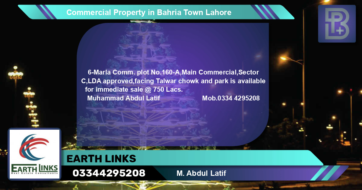 Commercial Property for Sale in Bahria Town, Lahore - (BP-71597)