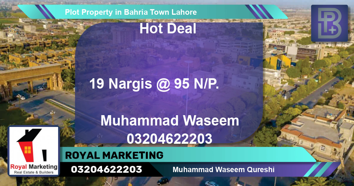 Residential Plot for Sale in Bahria Town, Lahore - (BP-71613)