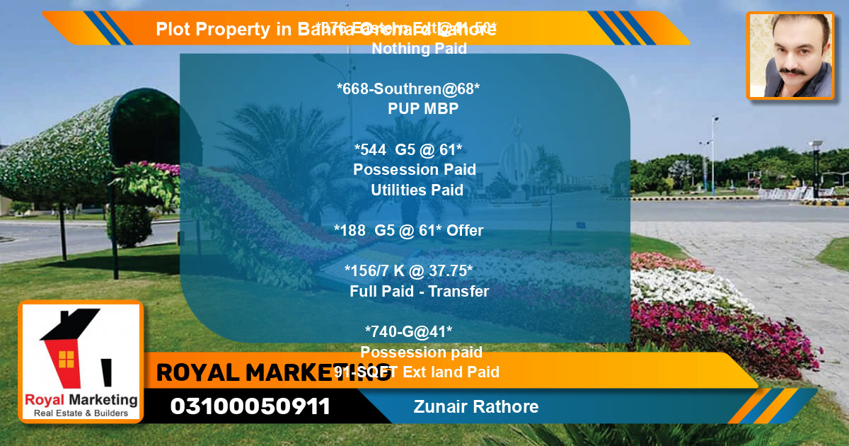 Residential Plot for Sale in Bahria Orchard, Lahore - (BP-71643)