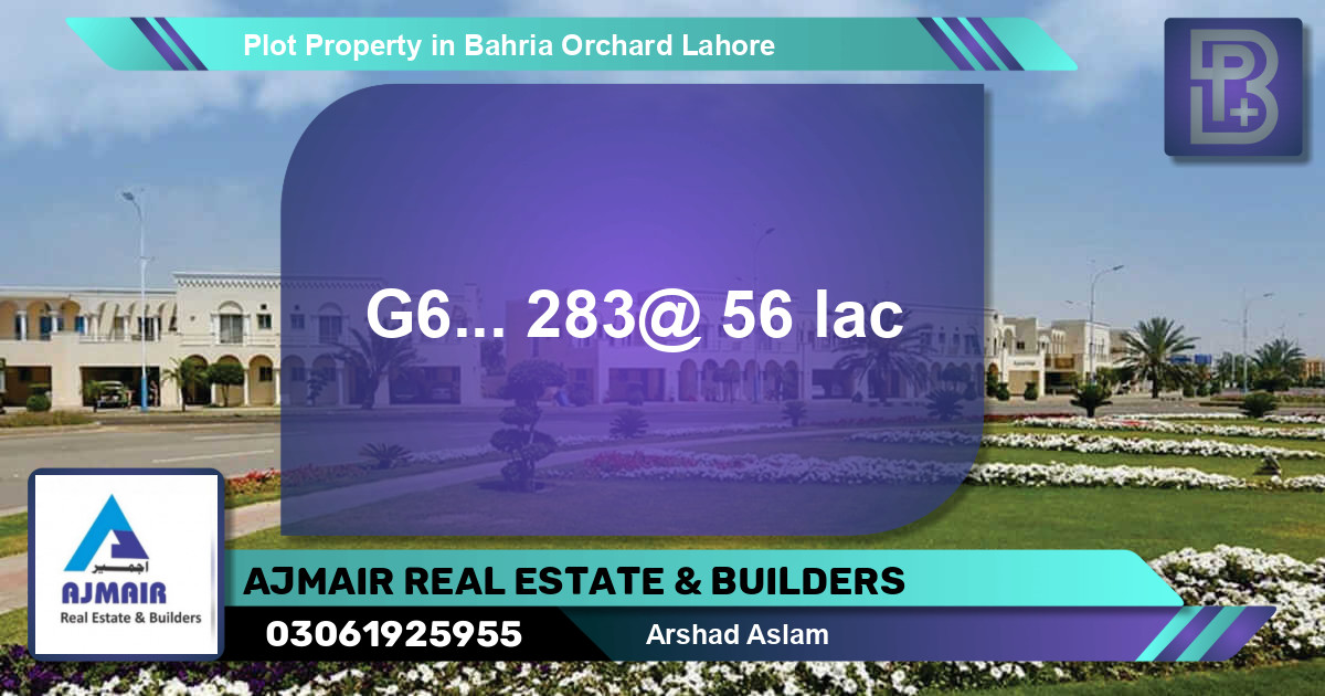 Residential Plot for Sale in Bahria Orchard, Lahore - (BP-71658)