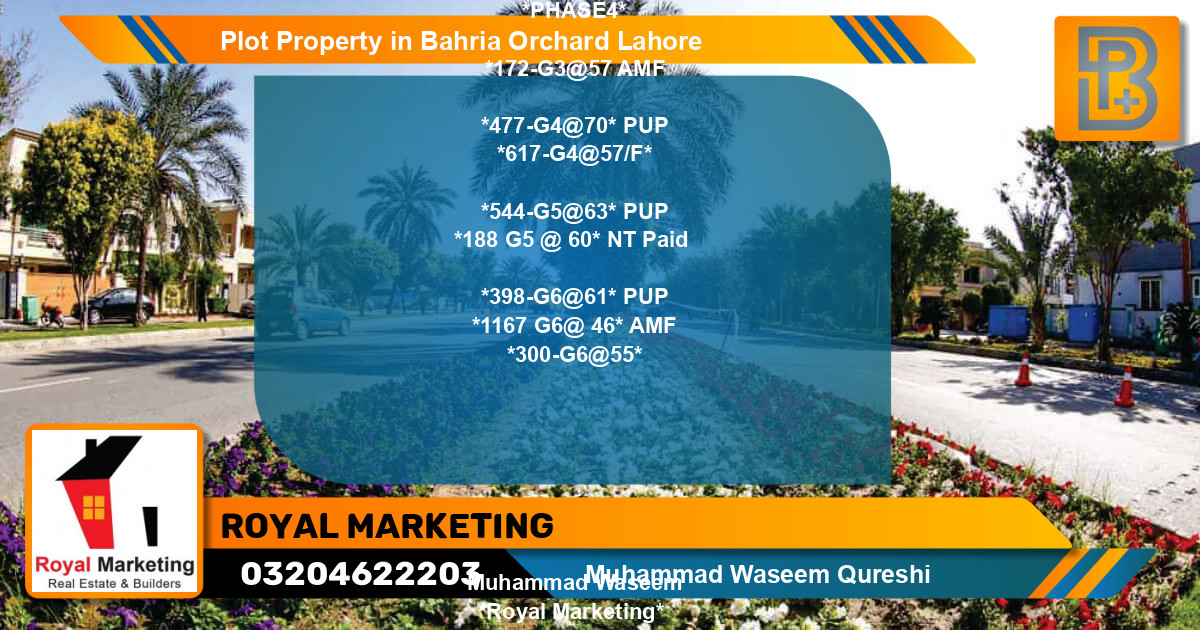 Residential Plot for Sale in Bahria Orchard, Lahore - (BP-71729)