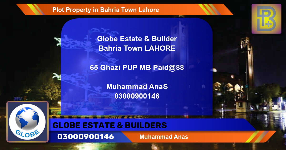 Residential Plot for Sale in Bahria Town, Lahore - (BP-71732)