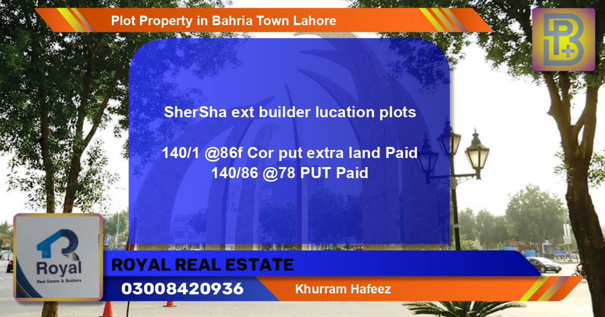 Residential Plot for Sale in Bahria Town, Lahore - (BP-71780)