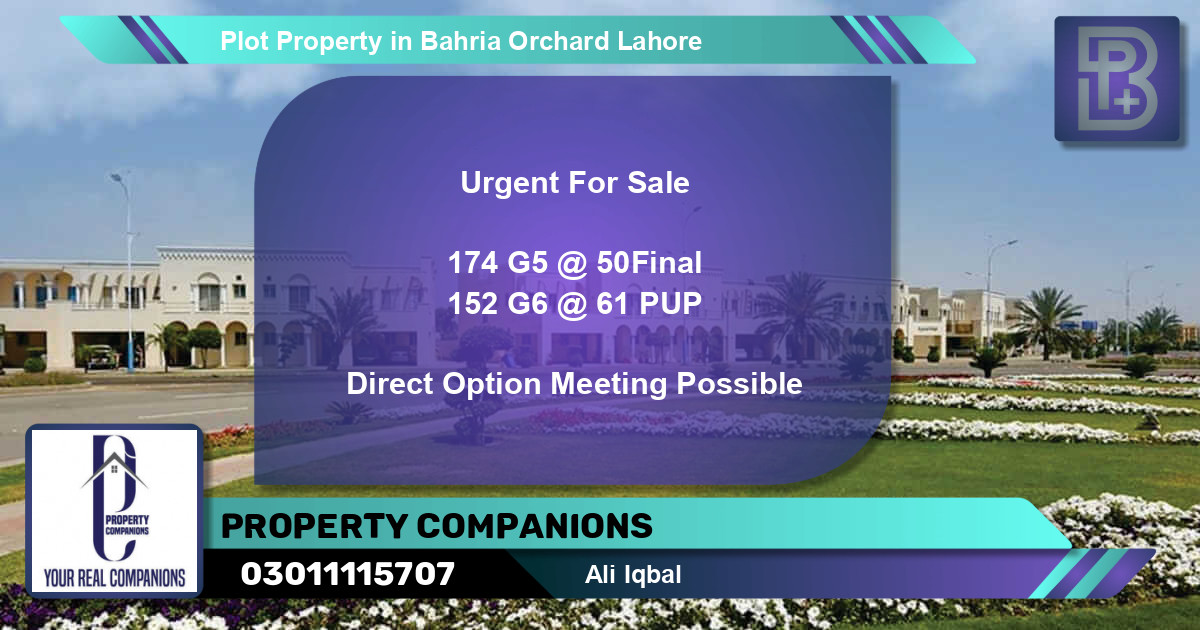 Residential Plot for Sale in Bahria Orchard, Lahore - (BP-71809)