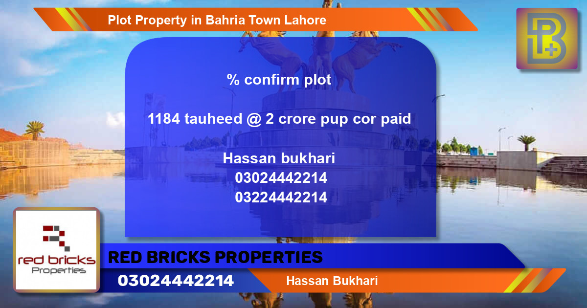 Residential Plot for Sale in Bahria Town, Lahore - (BP-71859)
