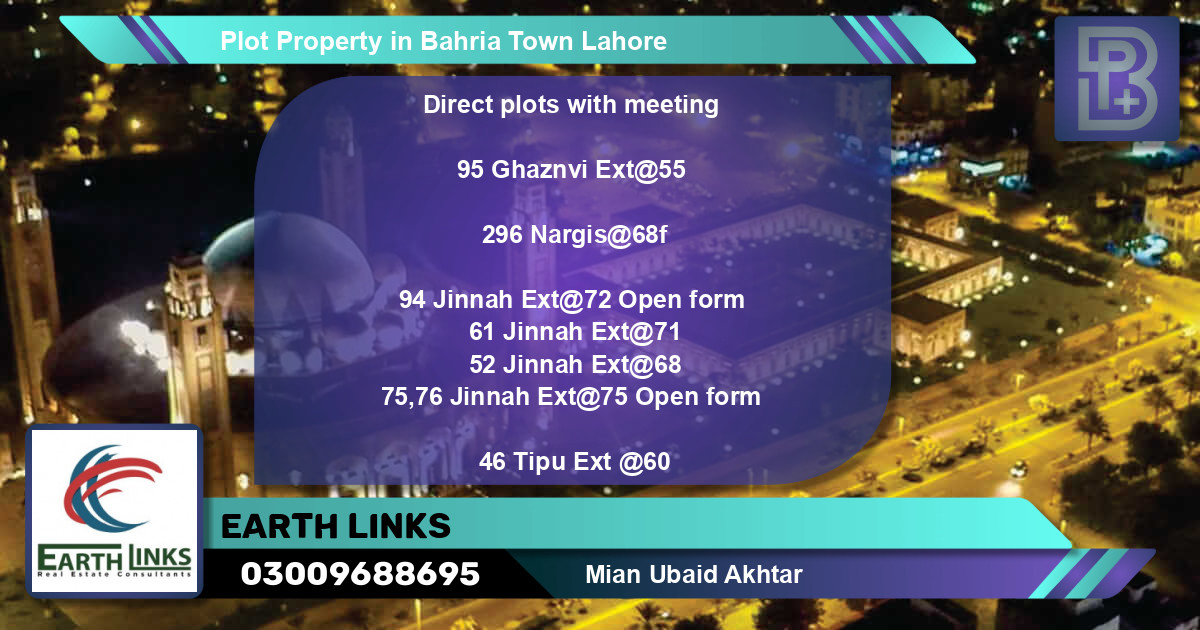 Residential Plot for Sale in Bahria Town, Lahore - (BP-71861)