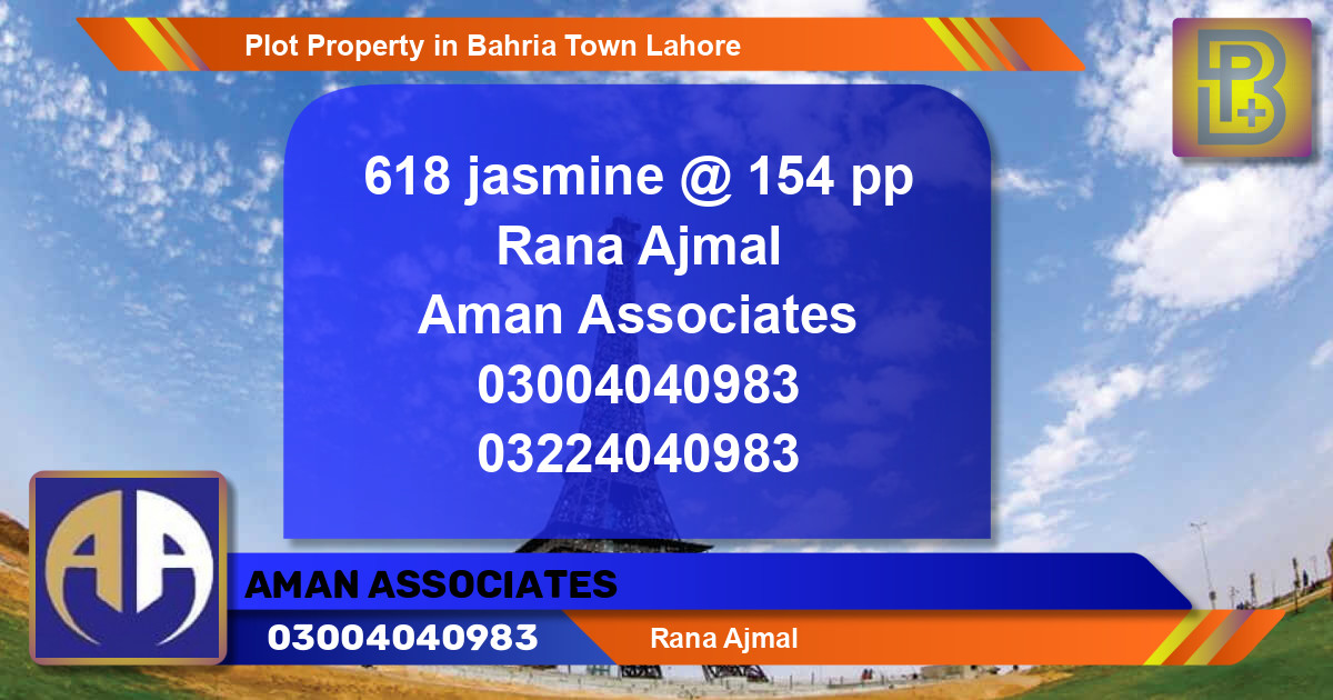 Residential Plot for Sale in Bahria Town, Lahore - (BP-71881)