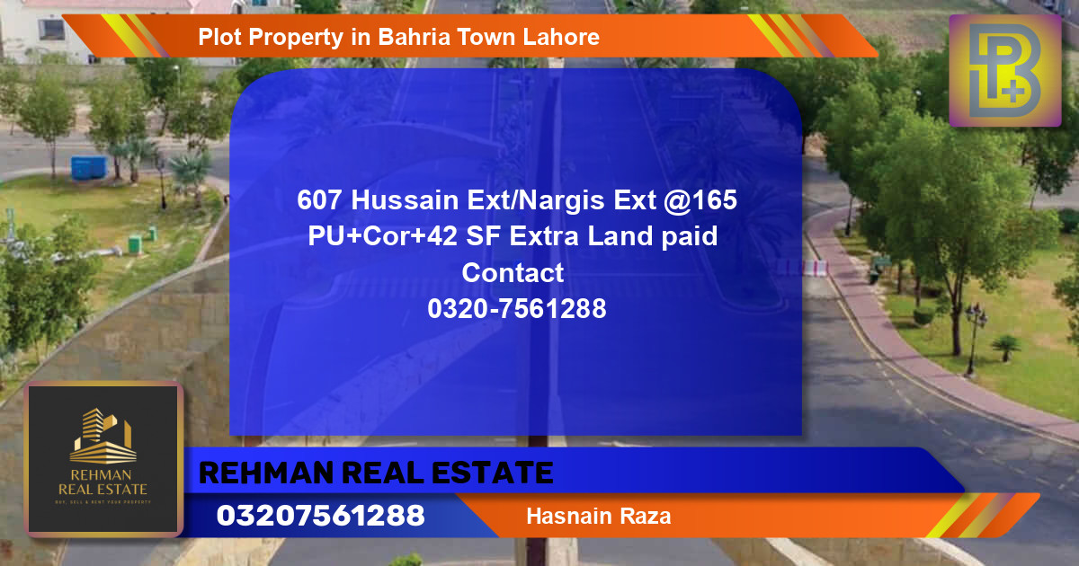 Residential Plot for Sale in Bahria Town, Lahore - (BP-71893)