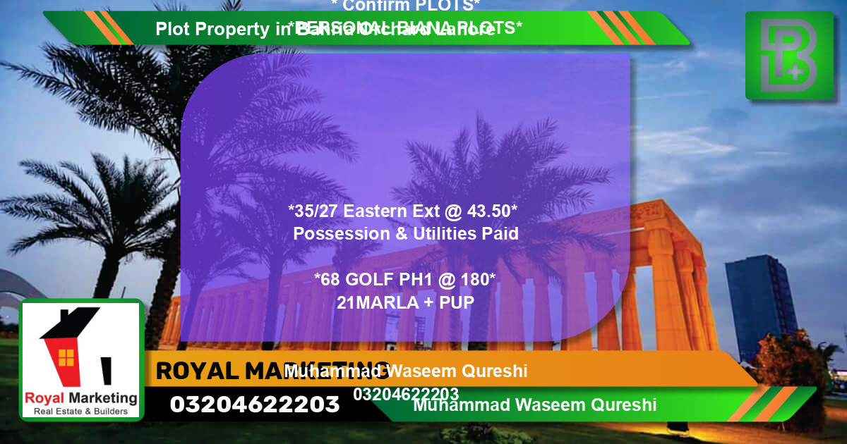 Residential Plot for Sale in Bahria Orchard, Lahore - (BP-71909)