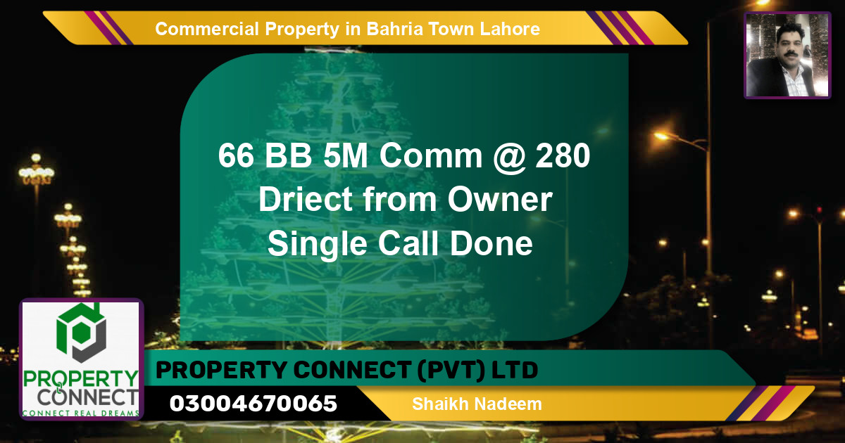 Commercial Property for Sale in Bahria Town, Lahore - (BP-71980)