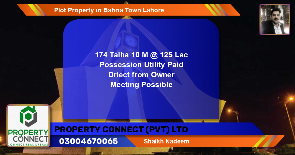 Residential Plot for Sale in Bahria Town, Lahore - (BP-71992)
