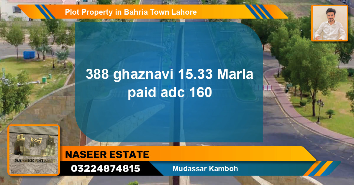 Residential Plot for Sale in Bahria Town, Lahore - (BP-72011)