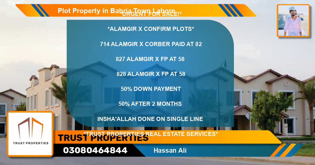 Residential Plot for Sale in Bahria Town, Lahore - (BP-72035)
