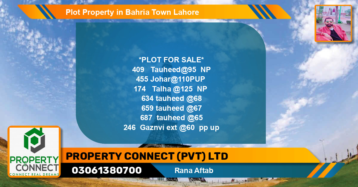 Residential Plot for Sale in Bahria Town, Lahore - (BP-72053)