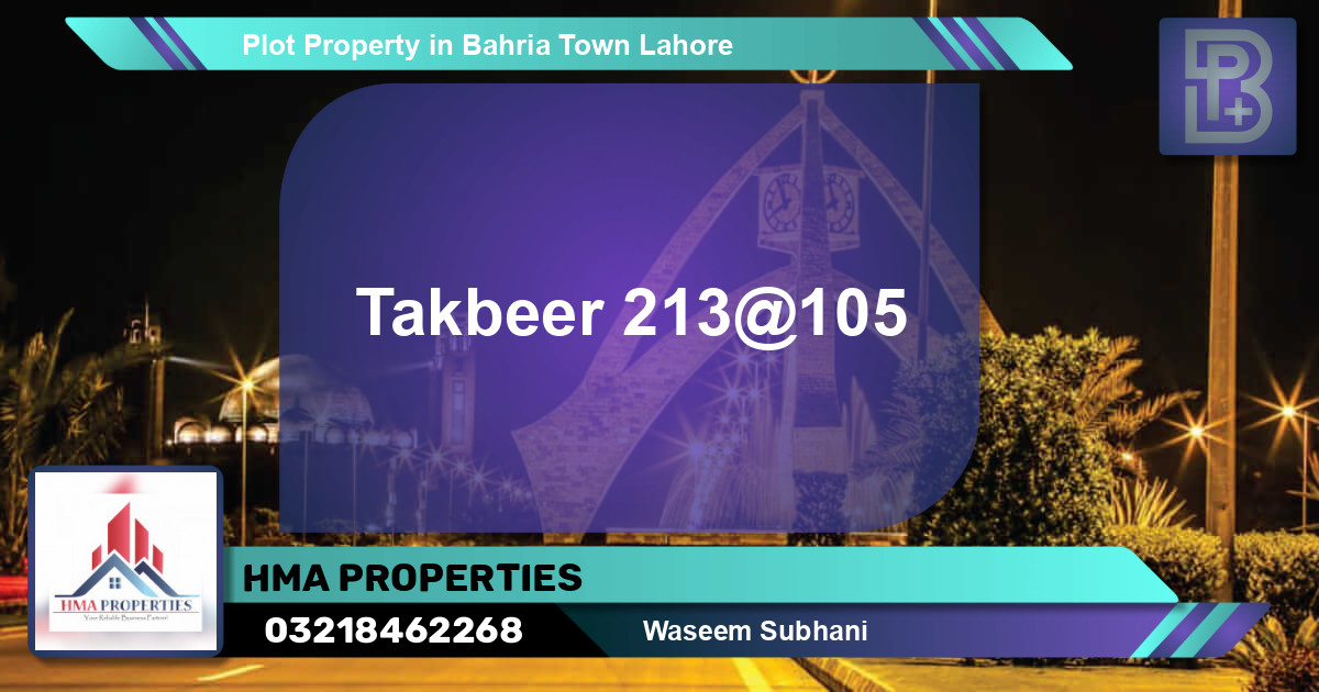 Residential Plot for Sale in Bahria Town, Lahore - (BP-72063)