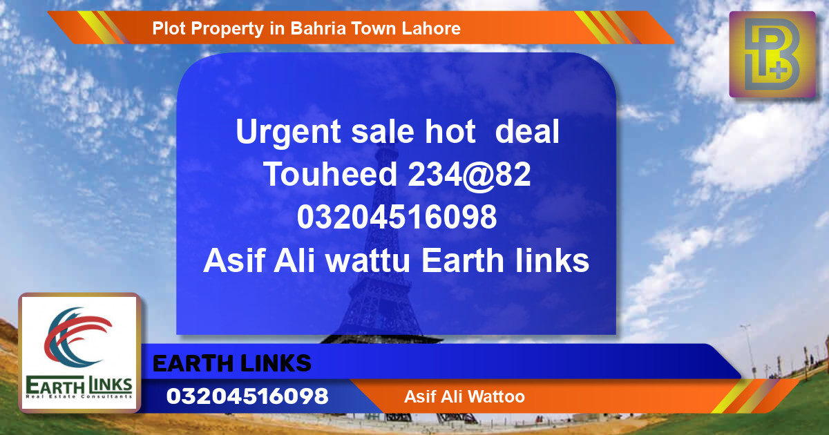 Residential Plot for Sale in Bahria Town, Lahore - (BP-72117)